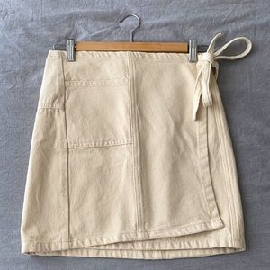 Urban Outfitters Denim Wrap Skirt, S